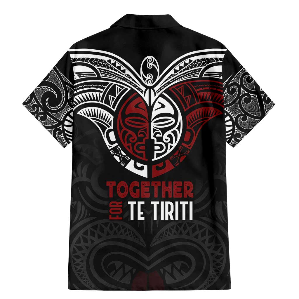 Maori Hongi Toitu Te Tiriti Family Matching Mermaid Dress and Hawaiian Shirt Tangata Tiriti Stand With Tangata Whenua LT7 - Polynesian Pride