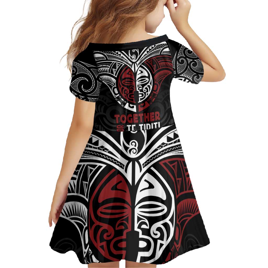 Maori Hongi Toitu Te Tiriti Family Matching Off Shoulder Maxi Dress and Hawaiian Shirt Tangata Tiriti Stand With Tangata Whenua LT7 - Polynesian Pride