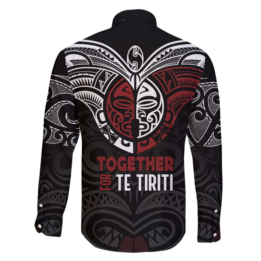 Maori Hongi Toitu Te Tiriti Family Matching Off Shoulder Maxi Dress and Hawaiian Shirt Tangata Tiriti Stand With Tangata Whenua LT7 - Polynesian Pride
