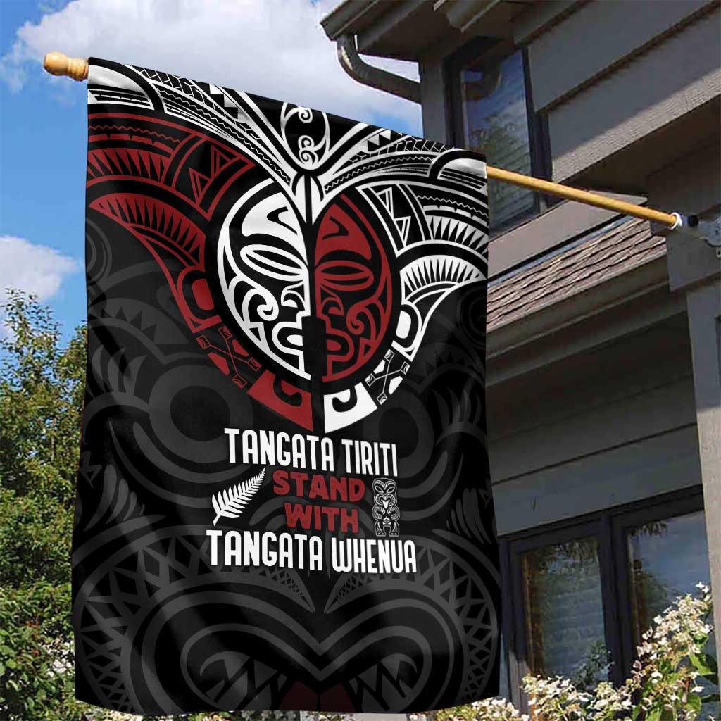 Maori Hongi Toitu Te Tiriti Garden Flag Tangata Tiriti Stand With Tangata Whenua LT7 - Polynesian Pride