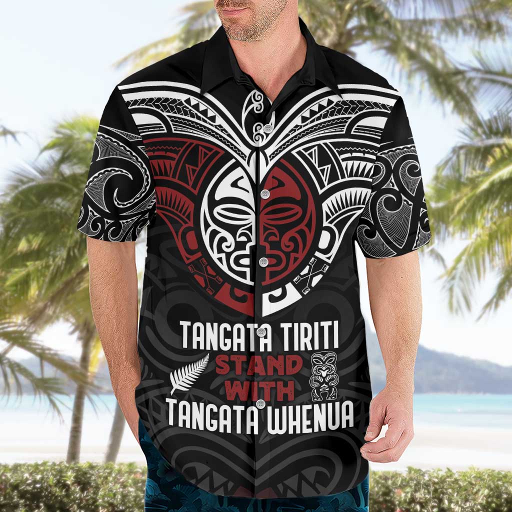 Maori Hongi Toitu Te Tiriti Hawaiian Shirt Tangata Tiriti Stand With Tangata Whenua LT7 - Polynesian Pride