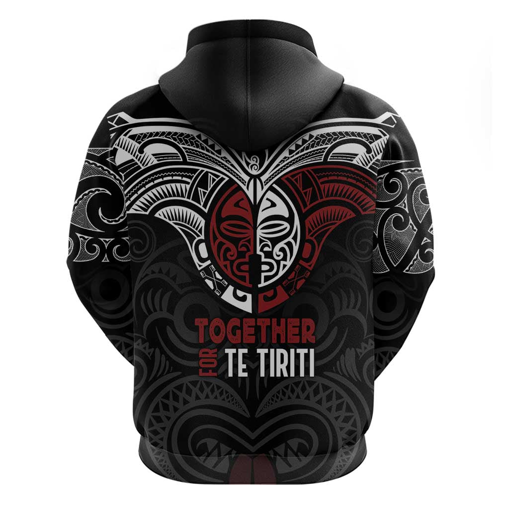 Maori Hongi Toitu Te Tiriti Hoodie Tangata Tiriti Stand With Tangata Whenua LT7 - Polynesian Pride