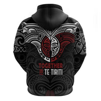 Maori Hongi Toitu Te Tiriti Hoodie Tangata Tiriti Stand With Tangata Whenua LT7 - Polynesian Pride