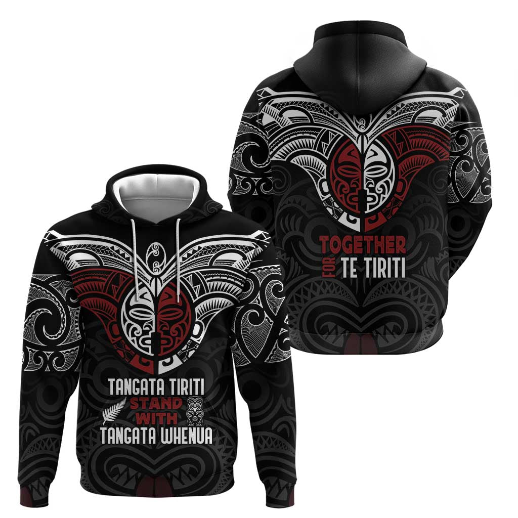 Maori Hongi Toitu Te Tiriti Hoodie Tangata Tiriti Stand With Tangata Whenua LT7 - Polynesian Pride