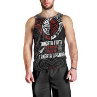 Maori Hongi Toitu Te Tiriti Men Tank Top Tangata Tiriti Stand With Tangata Whenua LT7 - Polynesian Pride