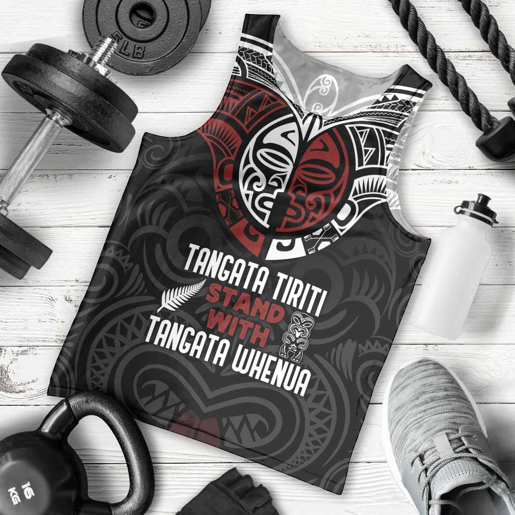 Maori Hongi Toitu Te Tiriti Men Tank Top Tangata Tiriti Stand With Tangata Whenua LT7 - Polynesian Pride