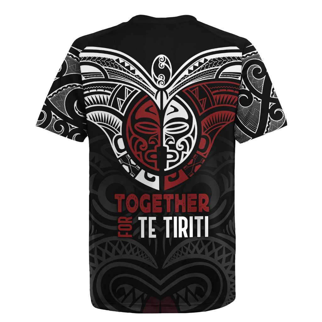 Maori Hongi Toitu Te Tiriti Rugby Jersey Tangata Tiriti Stand With Tangata Whenua LT7 - Polynesian Pride