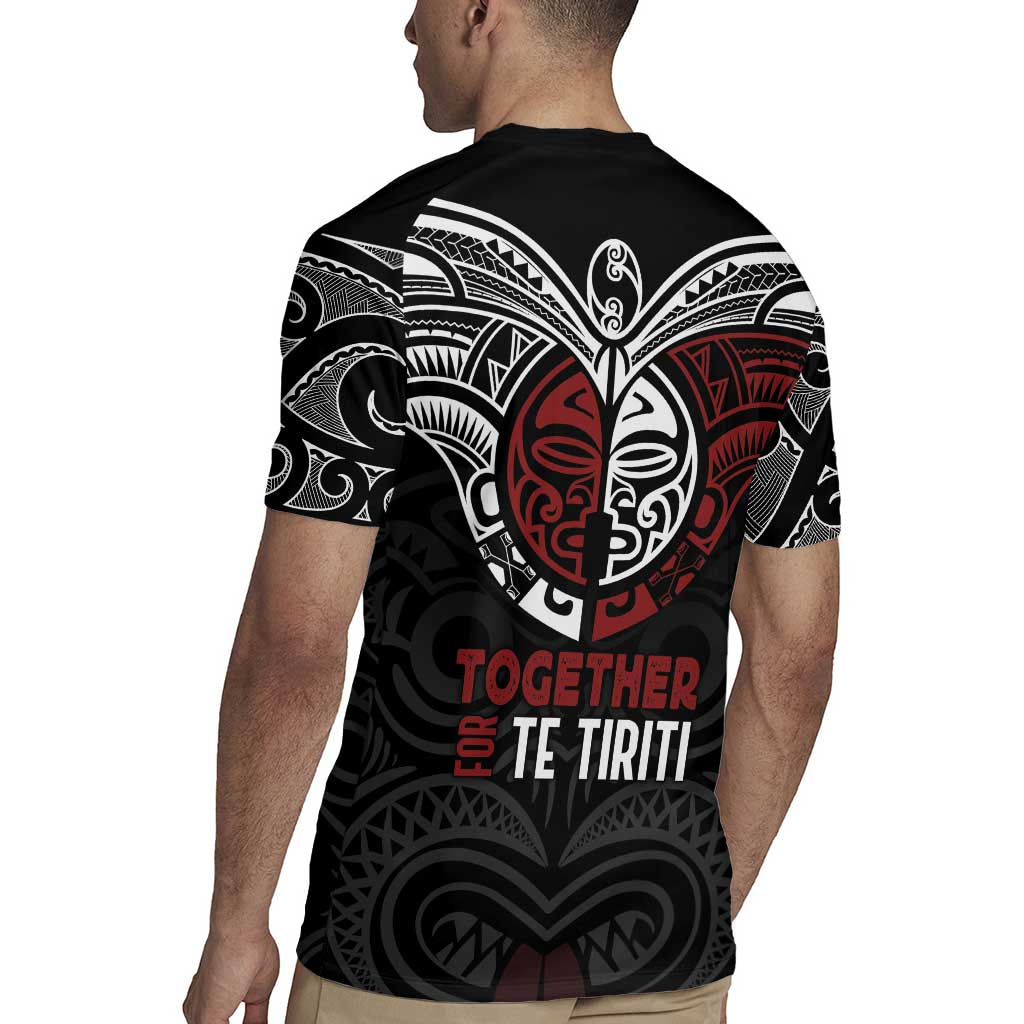Maori Hongi Toitu Te Tiriti Rugby Jersey Tangata Tiriti Stand With Tangata Whenua LT7 - Polynesian Pride