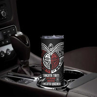 Maori Hongi Toitu Te Tiriti Skinny Tumbler Tangata Tiriti Stand With Tangata Whenua LT7 - Polynesian Pride