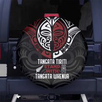 Maori Hongi Toitu Te Tiriti Spare Tire Cover Tangata Tiriti Stand With Tangata Whenua LT7 - Polynesian Pride