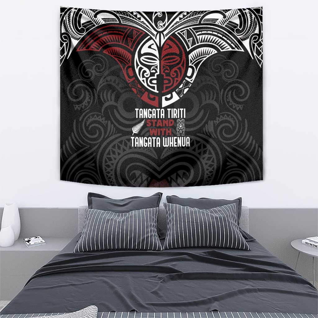 Maori Hongi Toitu Te Tiriti Tapestry Tangata Tiriti Stand With Tangata Whenua LT7 - Polynesian Pride