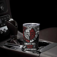 Maori Hongi Toitu Te Tiriti Tumbler Cup Tangata Tiriti Stand With Tangata Whenua LT7 - Polynesian Pride