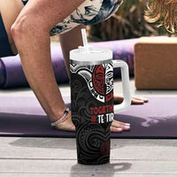 Maori Hongi Toitu Te Tiriti Tumbler With Handle Tangata Tiriti Stand With Tangata Whenua LT7 - Polynesian Pride