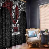 Maori Hongi Toitu Te Tiriti Window Curtain Tangata Tiriti Stand With Tangata Whenua LT7 - Polynesian Pride
