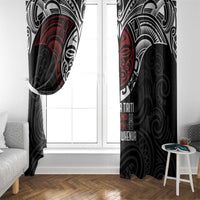 Maori Hongi Toitu Te Tiriti Window Curtain Tangata Tiriti Stand With Tangata Whenua LT7 - Polynesian Pride