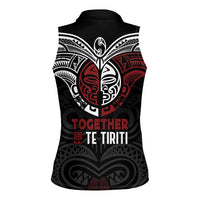 Maori Hongi Toitu Te Tiriti Women Sleeveless Polo Shirt Tangata Tiriti Stand With Tangata Whenua LT7 - Polynesian Pride