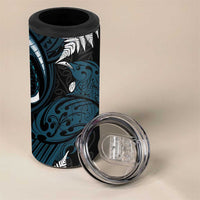 New Zealand Tui Bird 4 in 1 Can Cooler Tumbler Maori Kowhaiwhai LT7 - Polynesian Pride