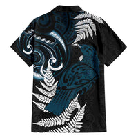 New Zealand Tui Bird Family Matching Tank Maxi Dress and Hawaiian Shirt Maori Kowhaiwhai LT7 - Polynesian Pride