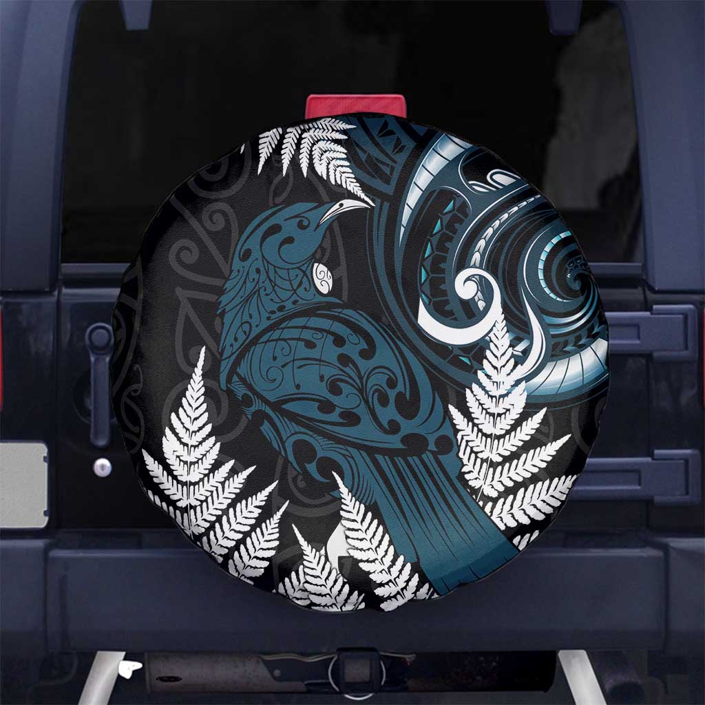 New Zealand Tui Bird Spare Tire Cover Maori Kowhaiwhai LT7 - Polynesian Pride
