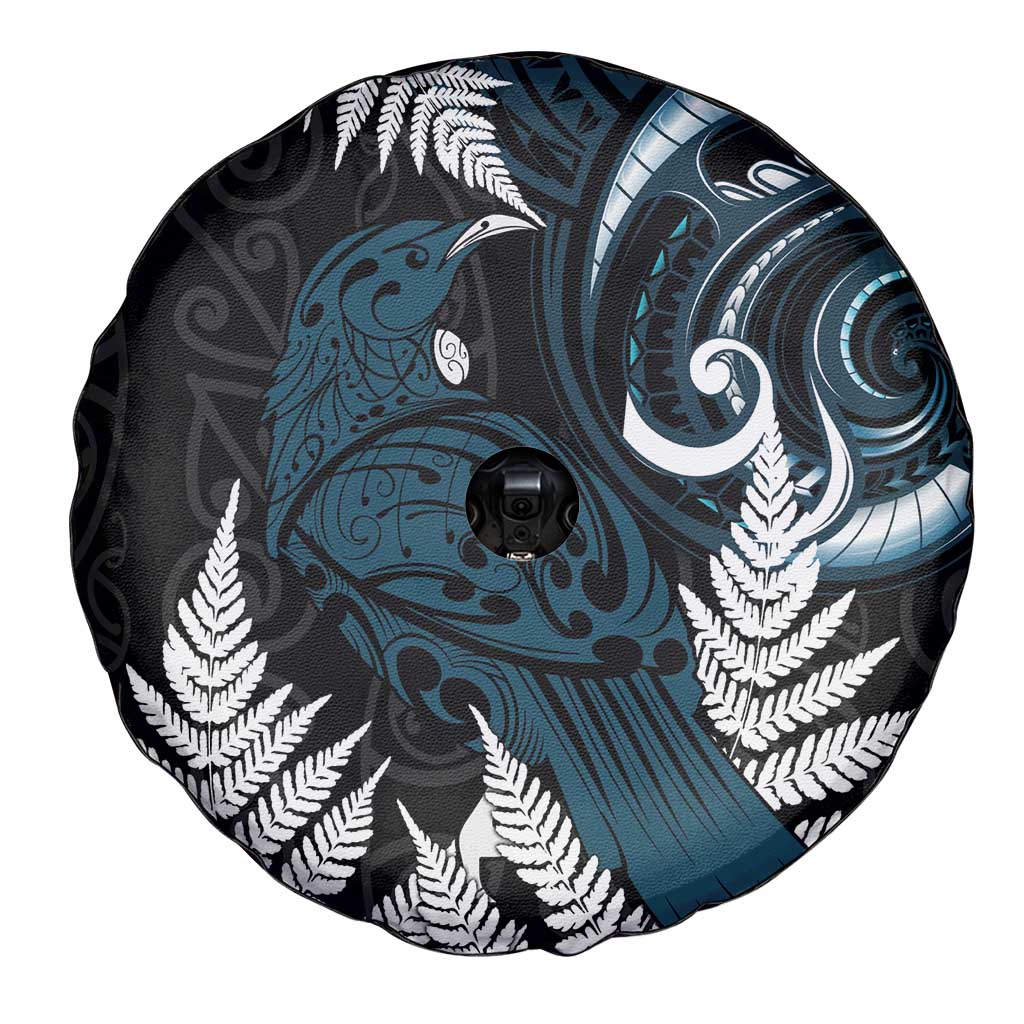 New Zealand Tui Bird Spare Tire Cover Maori Kowhaiwhai LT7 - Polynesian Pride