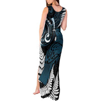 New Zealand Tui Bird Tank Maxi Dress Maori Kowhaiwhai LT7 - Polynesian Pride