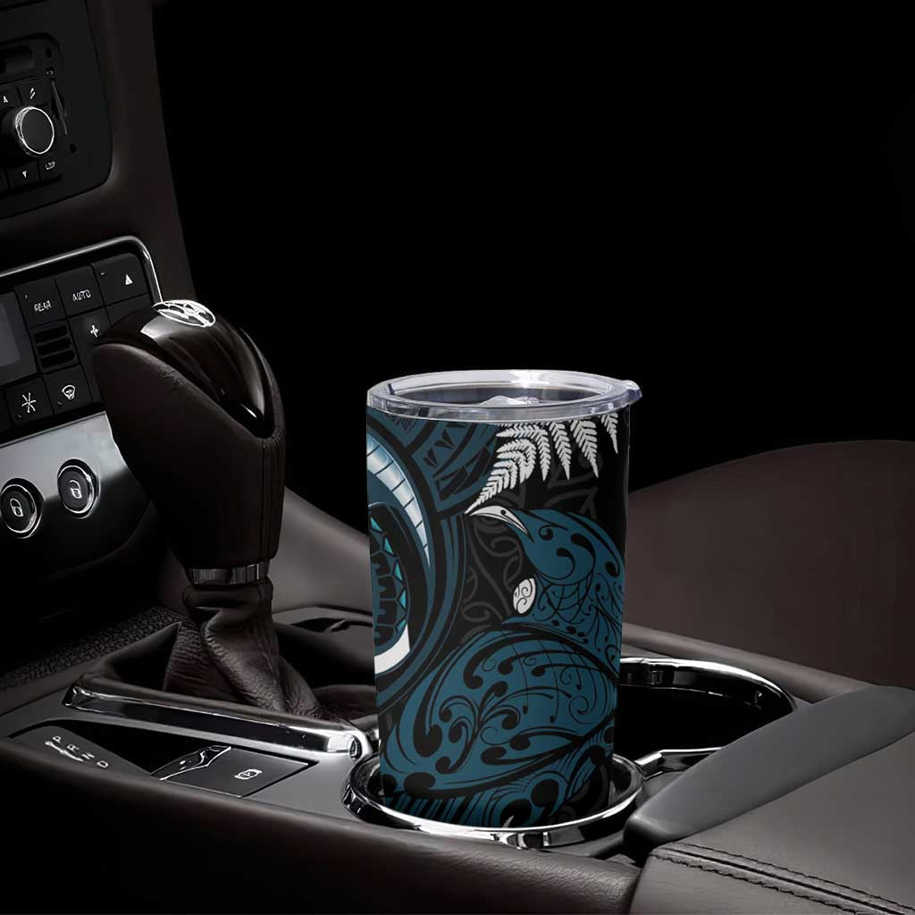 New Zealand Tui Bird Tumbler Cup Maori Kowhaiwhai LT7 - Polynesian Pride