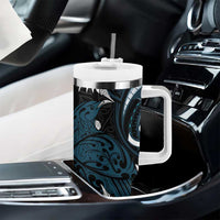 New Zealand Tui Bird Tumbler With Handle Maori Kowhaiwhai