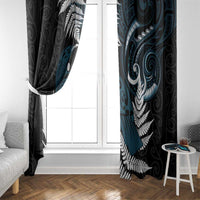 New Zealand Tui Bird Window Curtain Maori Kowhaiwhai LT7 - Polynesian Pride