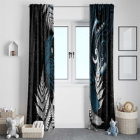 New Zealand Tui Bird Window Curtain Maori Kowhaiwhai LT7 - Polynesian Pride