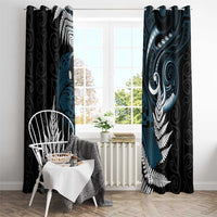 New Zealand Tui Bird Window Curtain Maori Kowhaiwhai LT7 - Polynesian Pride