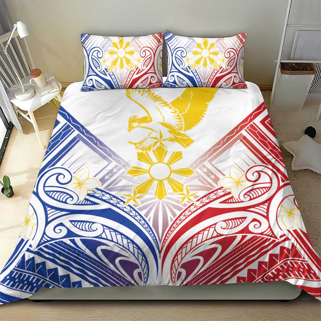 Philippines Tribal Sun Bedding Set Hunting Eagle