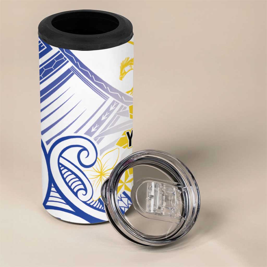 Philippines Tribal Sun Personalized 4 in 1 Can Cooler Tumbler Hunting Eagle
