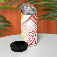 Philippines Tribal Sun Personalized 4 in 1 Can Cooler Tumbler Hunting Eagle