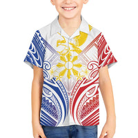 Philippines Tribal Sun Personalized Family Matching Puletasi and Hawaiian Shirt Hunting Eagle