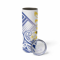 Philippines Tribal Sun Personalized Skinny Tumbler Hunting Eagle