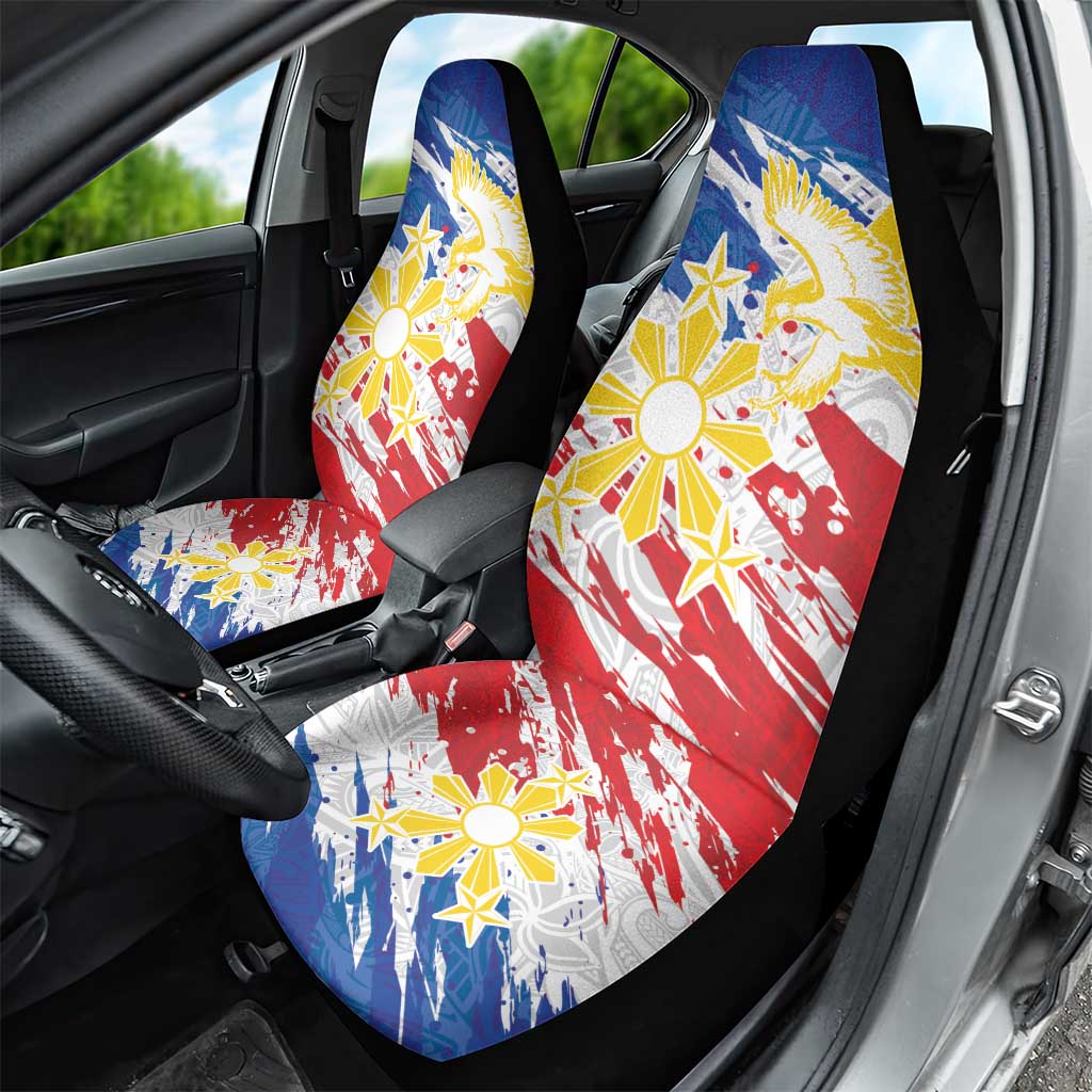 Filipino Sun and Stars Car Seat Cover Grunge Vibes