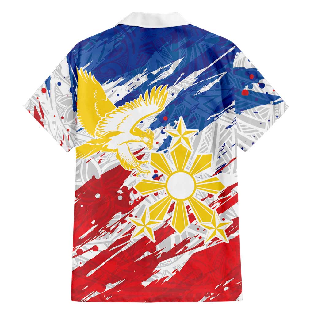 Personalized Filipino Sun and Stars Family Matching Mermaid Dress and Hawaiian Shirt Grunge Vibes LT7 - Polynesian Pride
