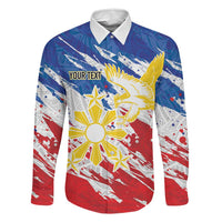 Personalized Filipino Sun and Stars Family Matching Summer Maxi Dress and Hawaiian Shirt Grunge Vibes LT7 Dad's Shirt - Long Sleeve White - Polynesian Pride