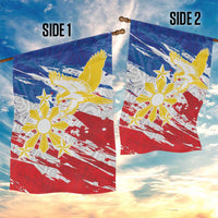 Filipino Sun and Stars Garden Flag Grunge Vibes