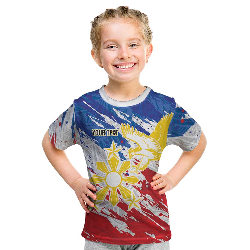 Personalized Filipino Sun and Stars Kid T Shirt Grunge Vibes