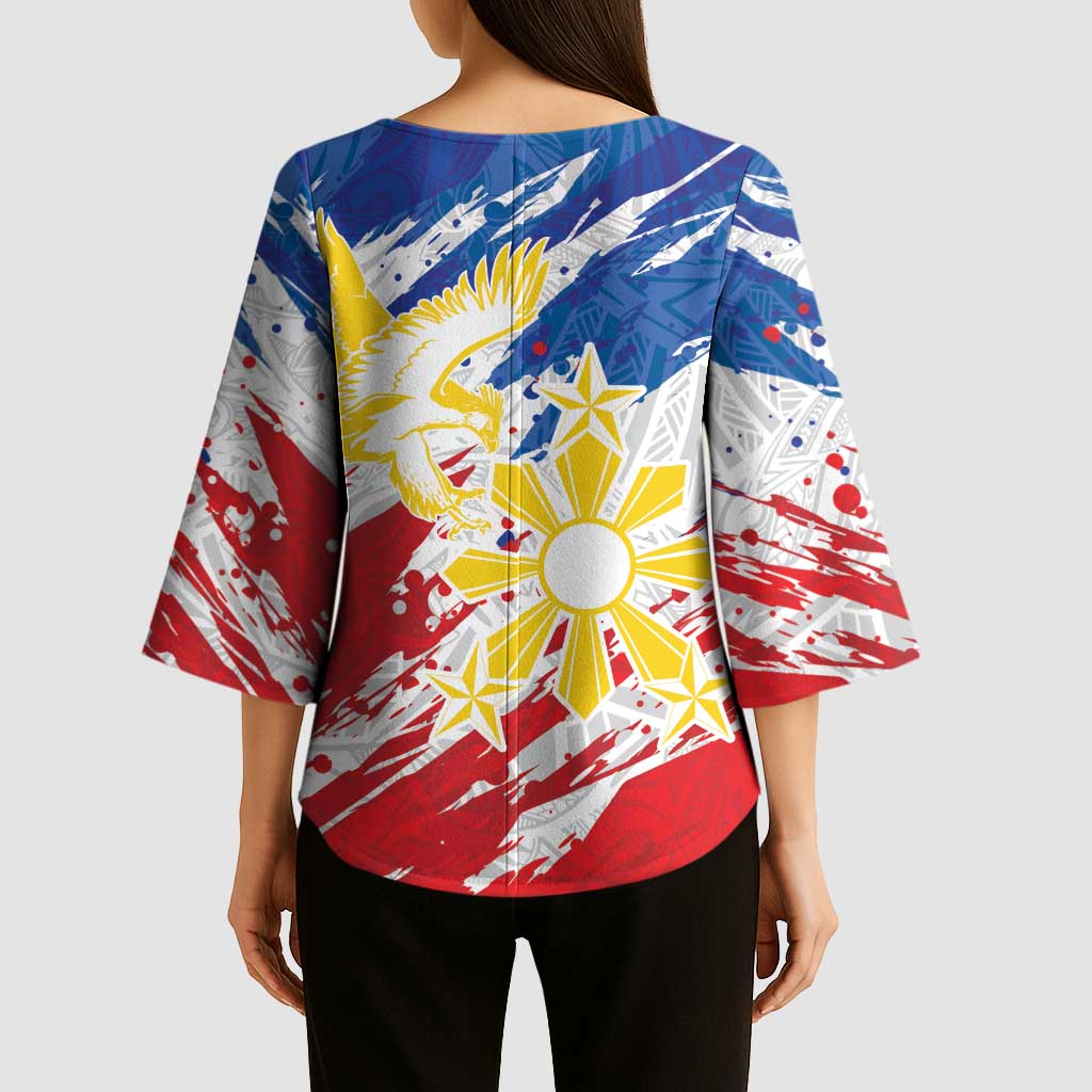 Personalized Filipino Sun and Stars Kimono Sleeve Blouse Grunge Vibes
