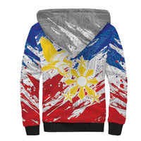 Personalized Filipino Sun and Stars Sherpa Hoodie Grunge Vibes LT7 - Polynesian Pride