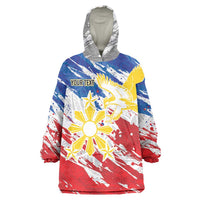 Personalized Filipino Sun and Stars Wearable Blanket Hoodie Grunge Vibes