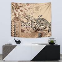 Vaiaso o le Gagana Samoa Tapestry Siapo Motif Beige LT7 - Polynesian Pride