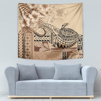 Vaiaso o le Gagana Samoa Tapestry Siapo Motif Beige LT7 - Polynesian Pride