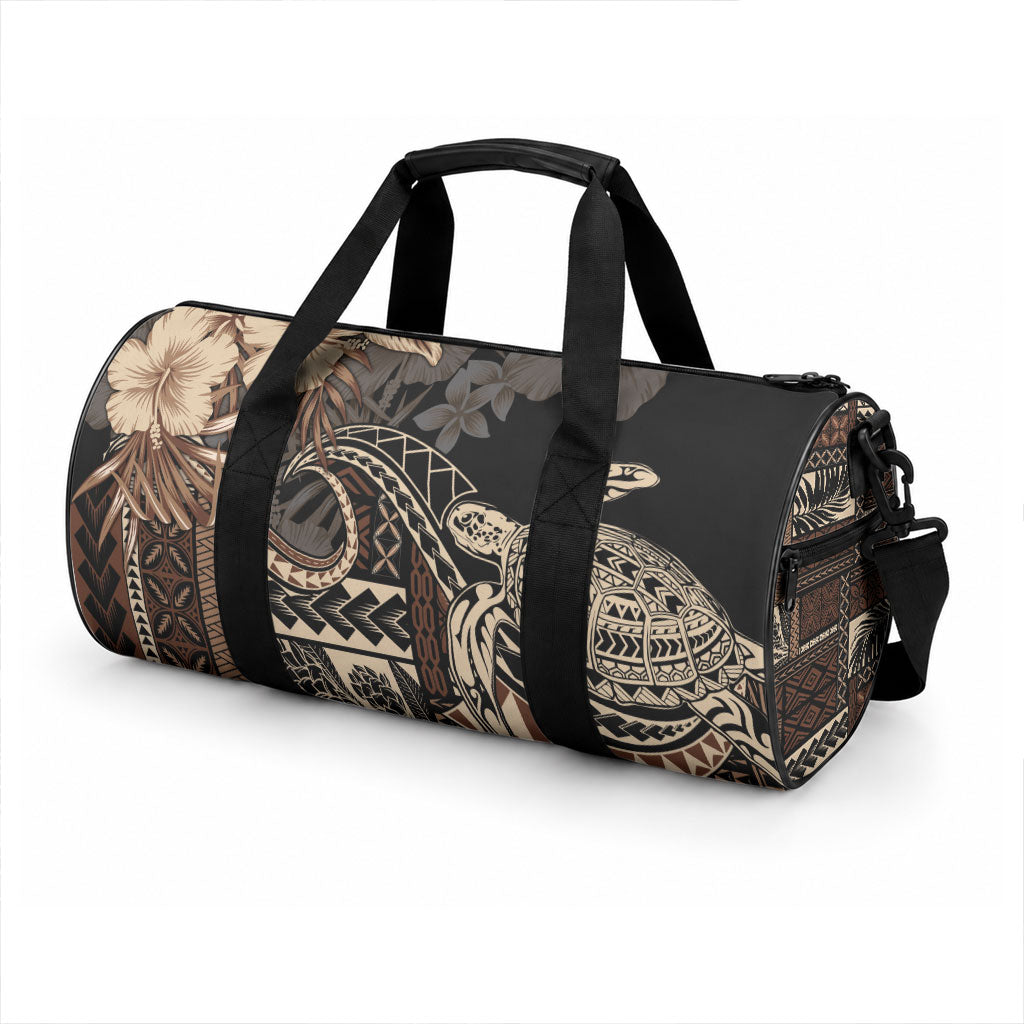 Vaiaso o le Gagana Samoa Duffle Bag Siapo Motif Black