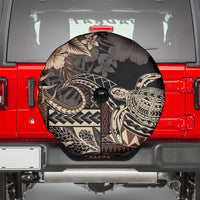Vaiaso o le Gagana Samoa Spare Tire Cover Siapo Motif Black LT7 - Polynesian Pride