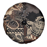 Vaiaso o le Gagana Samoa Spare Tire Cover Siapo Motif Black LT7 - Polynesian Pride