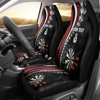 Personalized New Zealand Darts Car Seat Cover Kowhaiwhai Whero Koiri - Manaia LT7 - Polynesian Pride