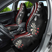 Personalized New Zealand Darts Car Seat Cover Kowhaiwhai Whero Koiri - Manaia LT7 - Polynesian Pride